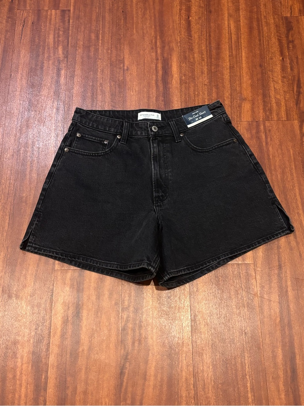 Abercrombie & Fitch Curve Love High Rise Dad Shorts
